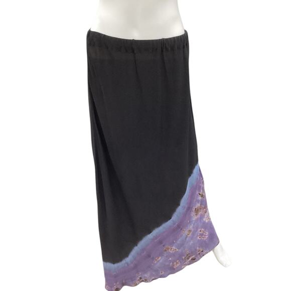 Vintage Carole Dolighan Set Women’s Size XL Long Skirt+Asymmetrical Top Tye Dyed - Picture 6 of 10